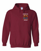 Standing Our Ground Left Chest Pullover Hoodie in Cardinal Red