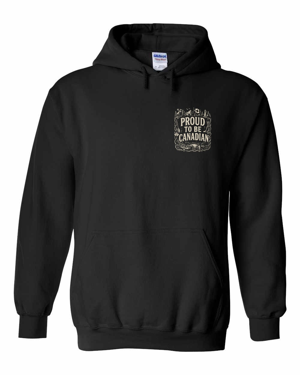 Proud To Be Canadian Folk Left Chest  Pullover Hoodie - Unisex