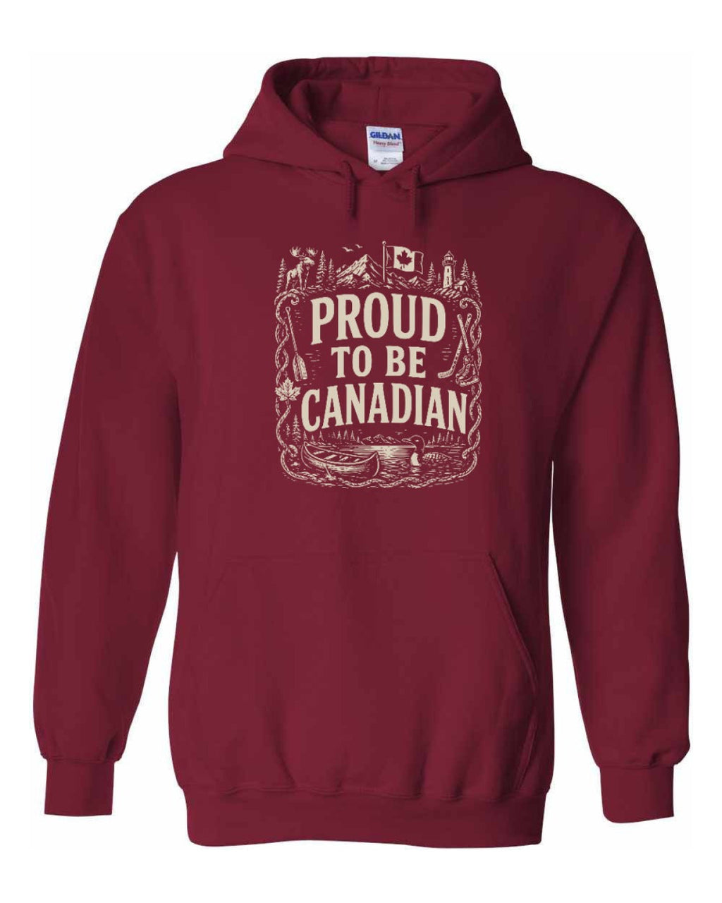Proud To Be Canadian Folk   Pullover Hoodie - Unisex