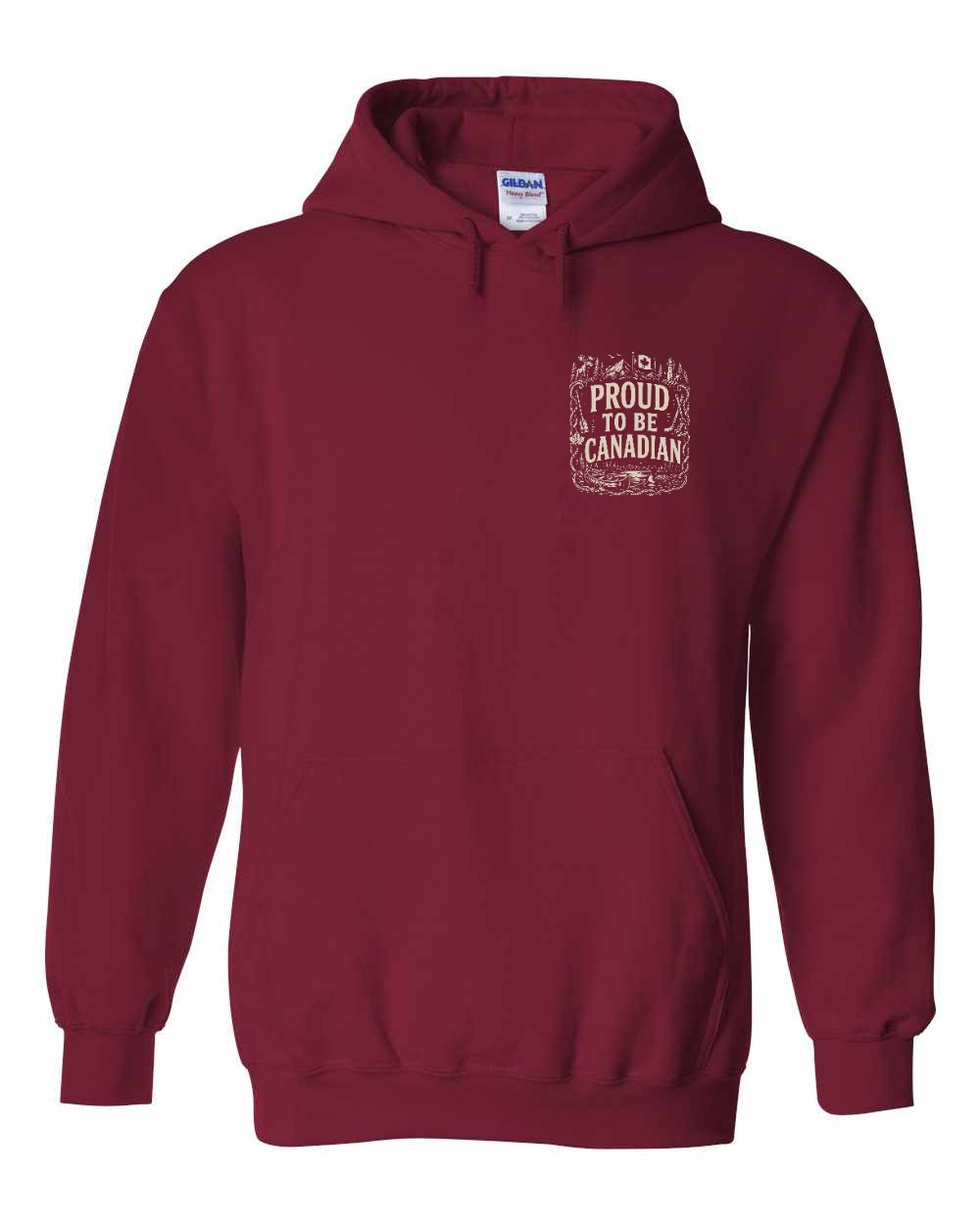 Proud To Be Canadian Folk Left Chest  Pullover Hoodie - Unisex