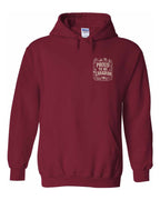 Proud To Be Canadian Folk Left Chest and Back  Pullover Hoodie - Unisex