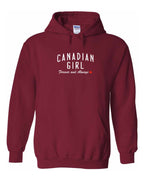 Canadian Girl Forever and Always   Pullover Hoodie - Unisex