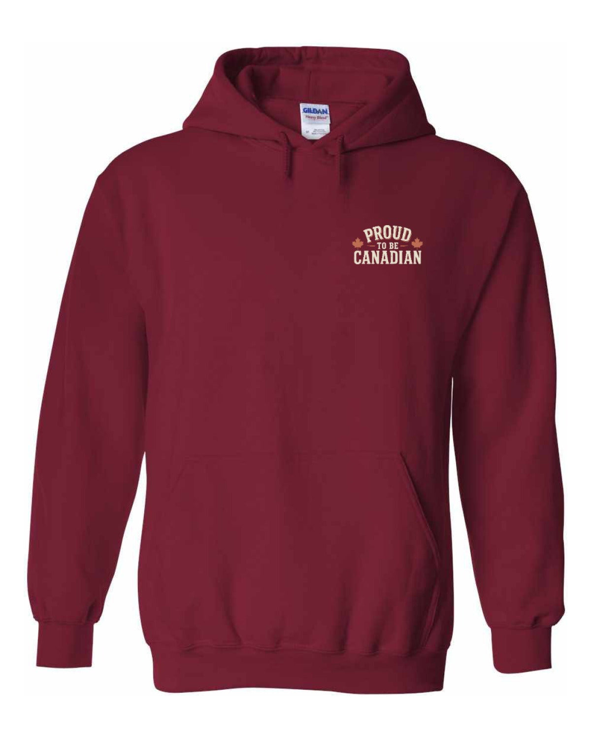 Proud To Be Canadian Sign Left Chest And Back  Pullover Hoodie - Unisex