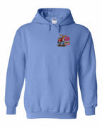 New Mean and Nasty Canadians Left Chest Pullover Hoodie in Carolina Blue