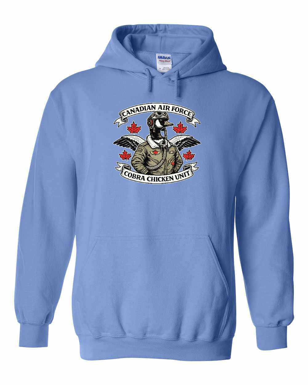 Cobra Chicken Air Force Pullover Hoodie in Carolina Blue