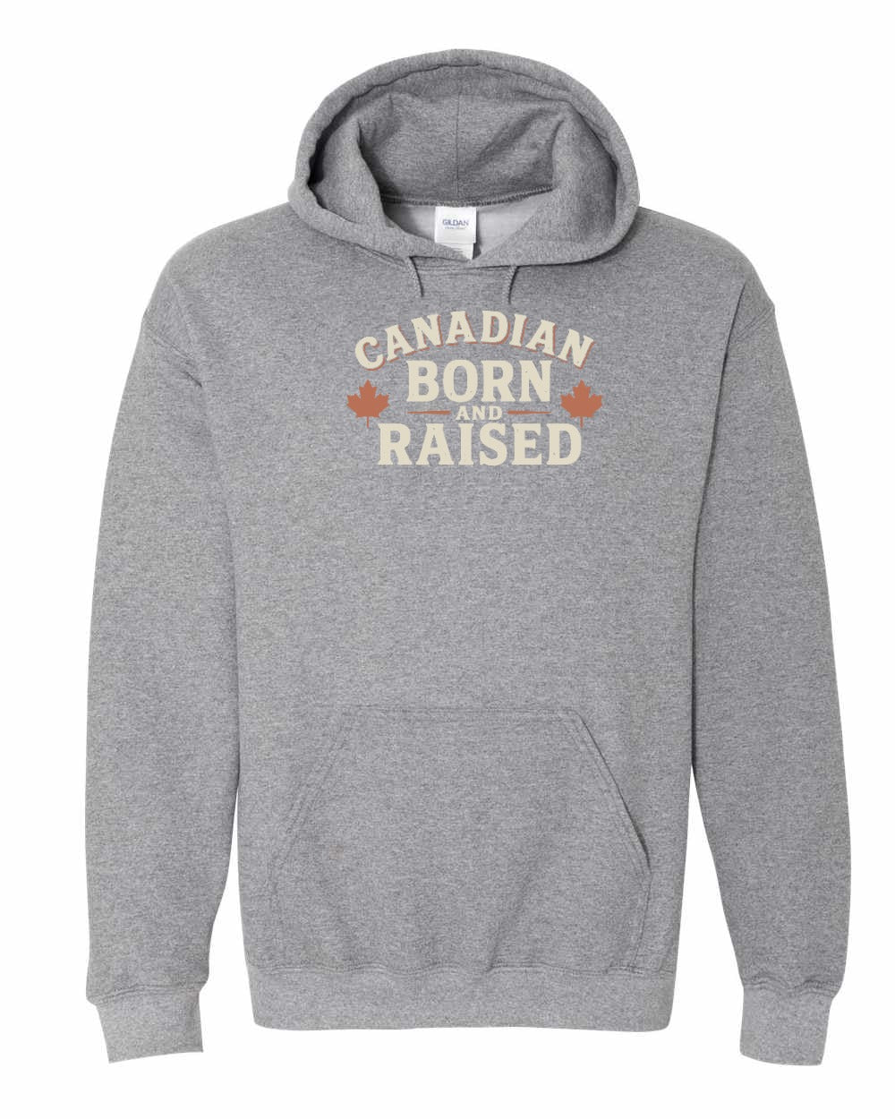 Canadian Born & Raised Sign Full Pullover Hoodie