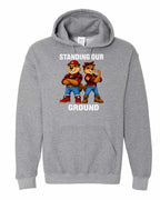 Standing Our Ground Pullover Hoodie in Graphite Heather
