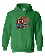 Mean and Nasty New Full Front Pullover Hoodie in Irish Green