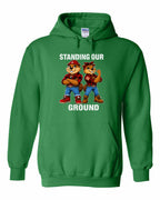 Standing Our Ground Pullover Hoodie in Irish Green