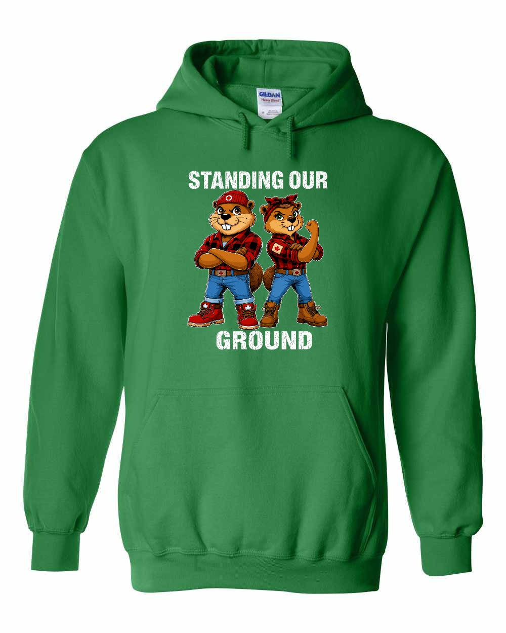Standing Our Ground Pullover Hoodie in Irish Green