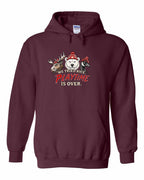 We Tried Nice New Full Front Pullover Hoodie in Maroon