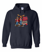 Mean and Nasty New Full Front Pullover Hoodie in Navy