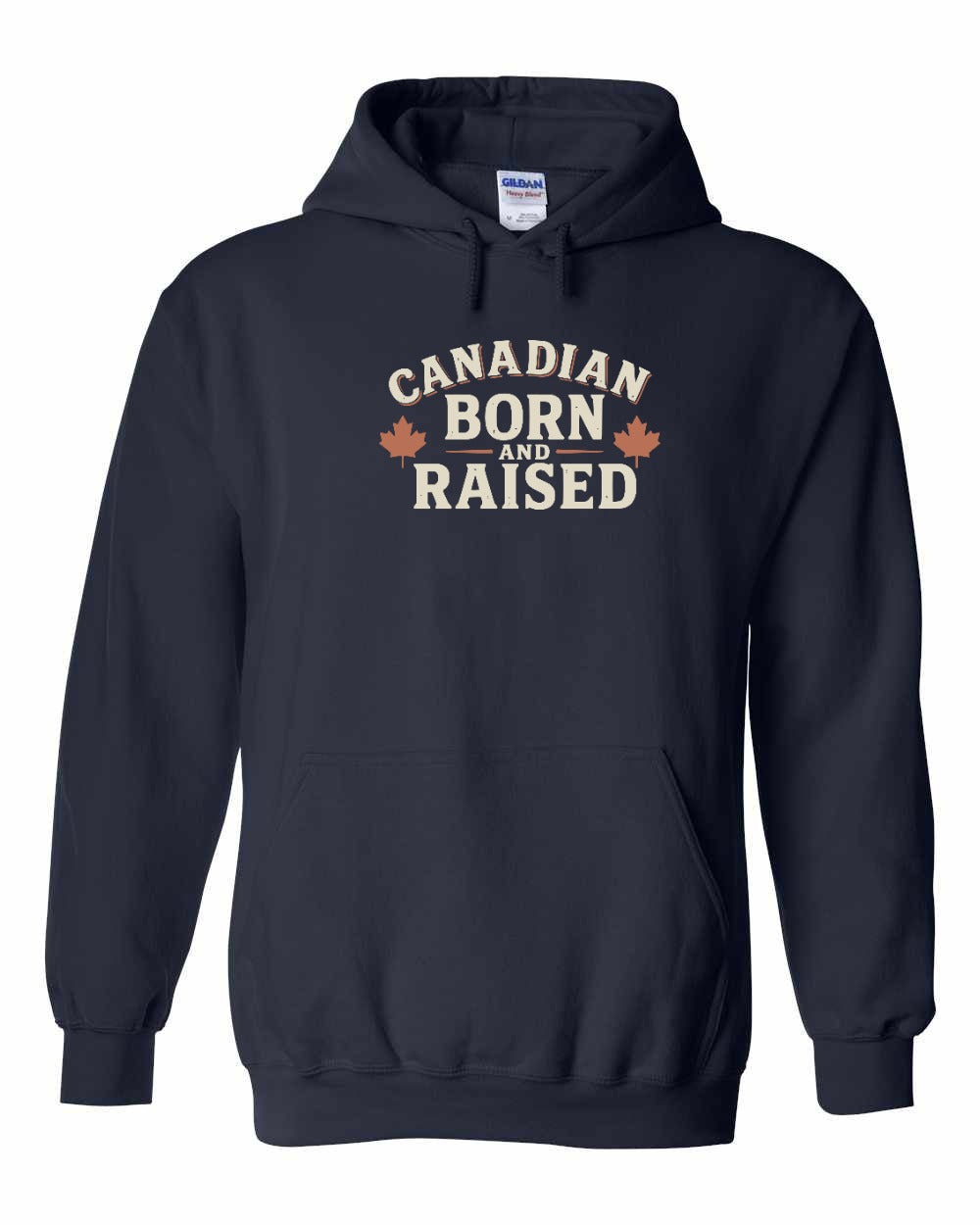 Canadian Born & Raised Sign Full Pullover Hoodie
