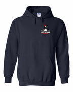Lake Patrol Left Chest and Back Pullover Hoodie in Navy