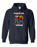 Standing Our Ground Pullover Hoodie in Navy