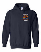 Standing Our Ground Left Chest Pullover Hoodie in Navy