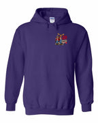New Mean and Nasty Canadians Left Chest Pullover Hoodie in Purple