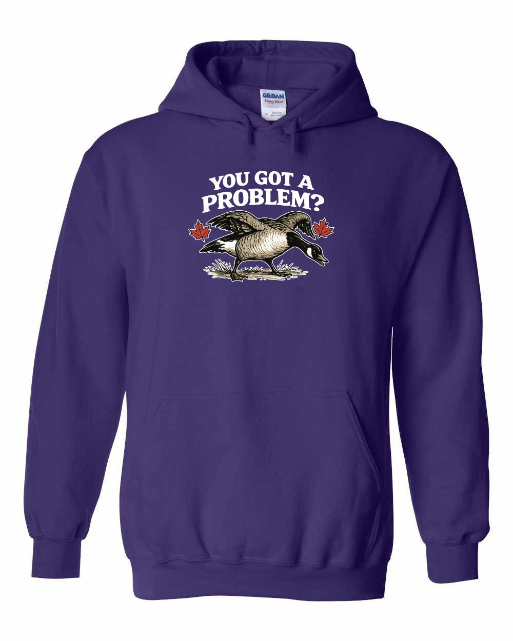 You Got a Problem Pullover Hoodie in Purple