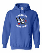 Canadian Bomb Squad Cropped Pullover Hoodie in Royal