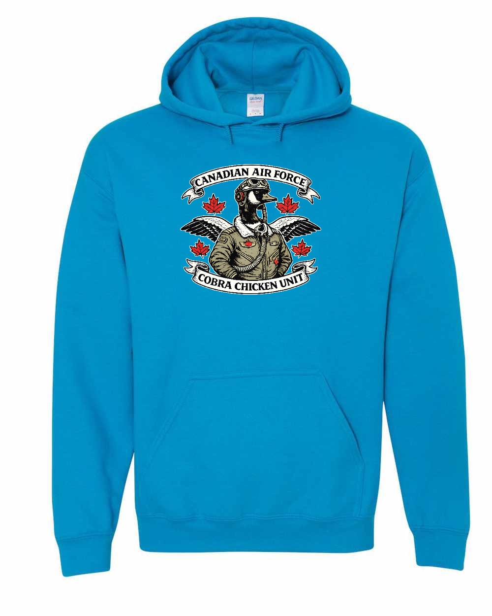 Cobra Chicken Air Force Pullover Hoodie in Sapphire