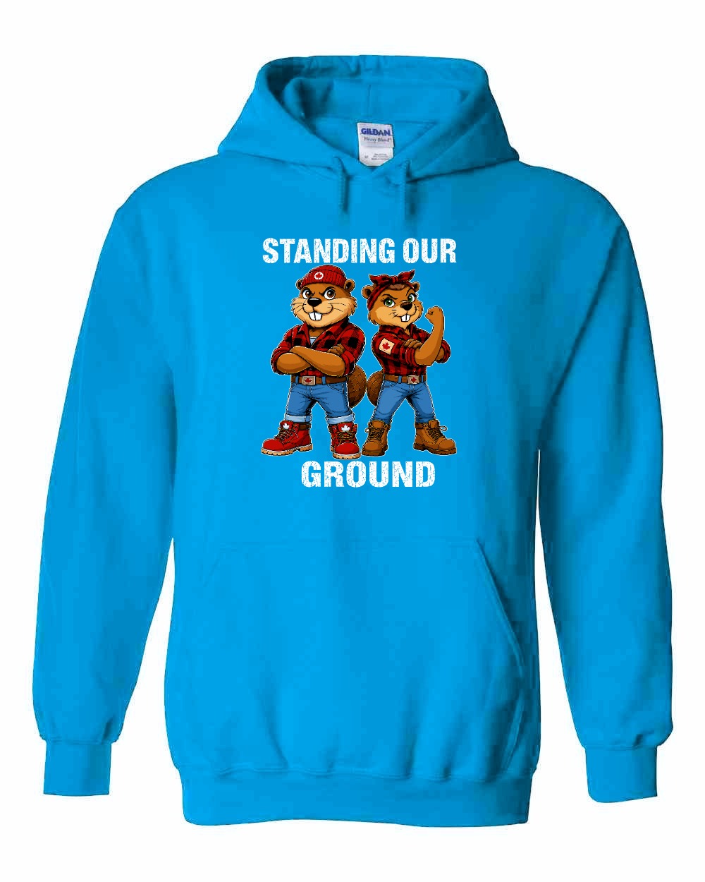Standing Our Ground Pullover Hoodie in Sapphire