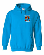 Standing Our Ground Left Chest Pullover Hoodie in Sapphire