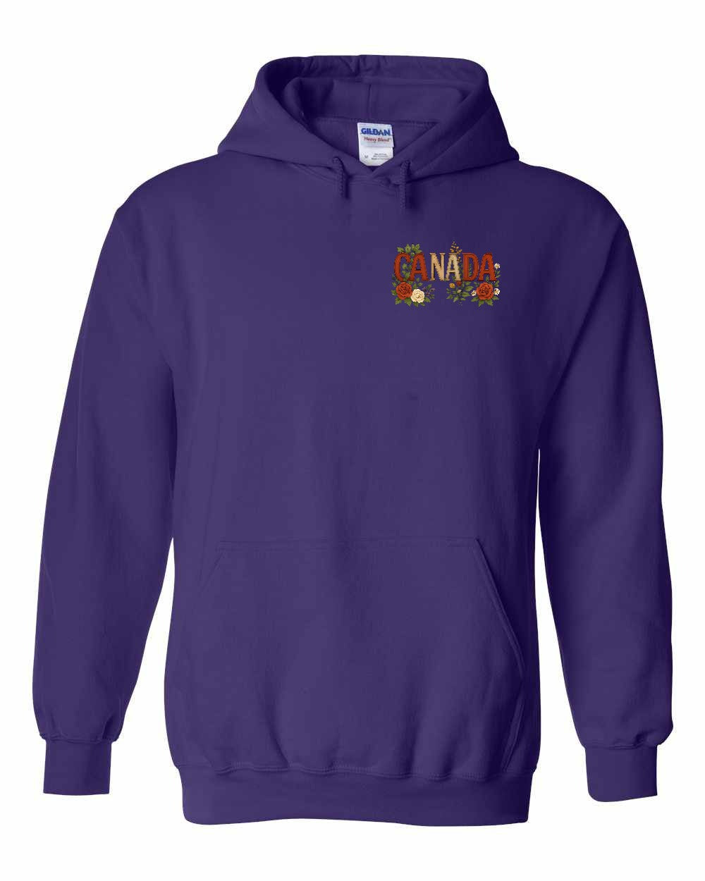 Canada Flowers Left Chest Pullover - Gildan Canada (sewn Internationally)