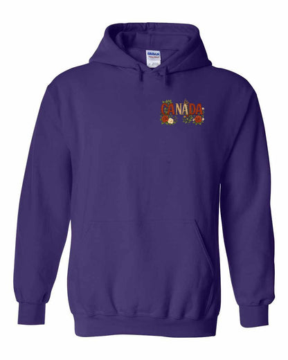 Canada Flowers Left Chest Pullover - Gildan Canada (sewn Internationally)