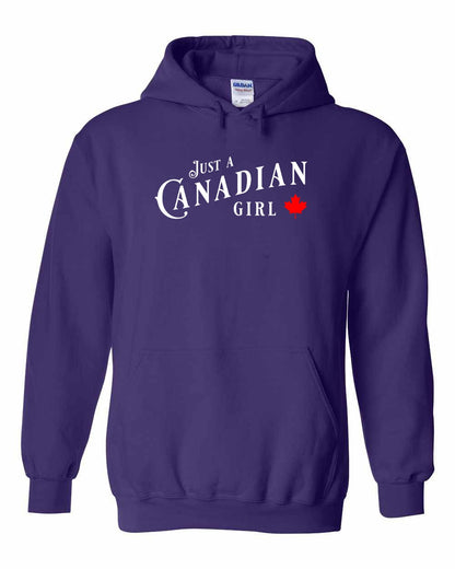 Just a canadian Girl Full Pullover - Gildan Canada (sewn Internationally)