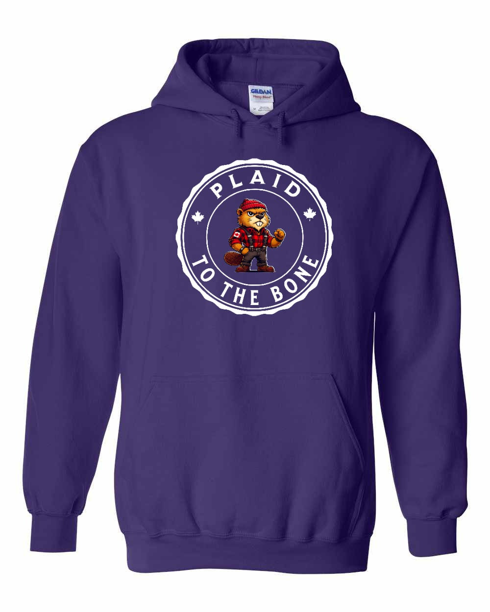 Plaid to the Bone Beaver Full Pullover - Gildan Canada (sewn Internationally)