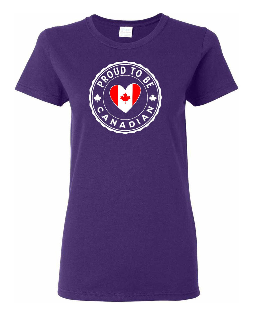 Proud to Be Canadian Heart   Women's Tee