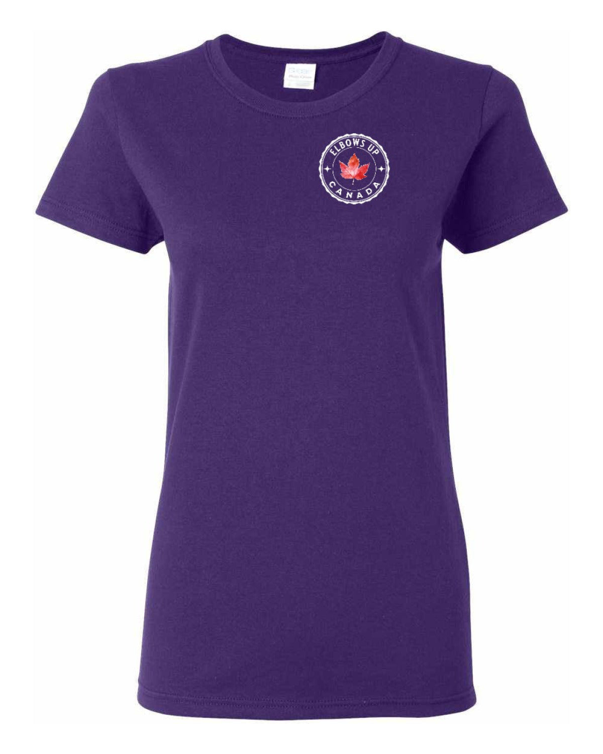 Elbows Up Leaf Left Chest and Back  Women's Tee