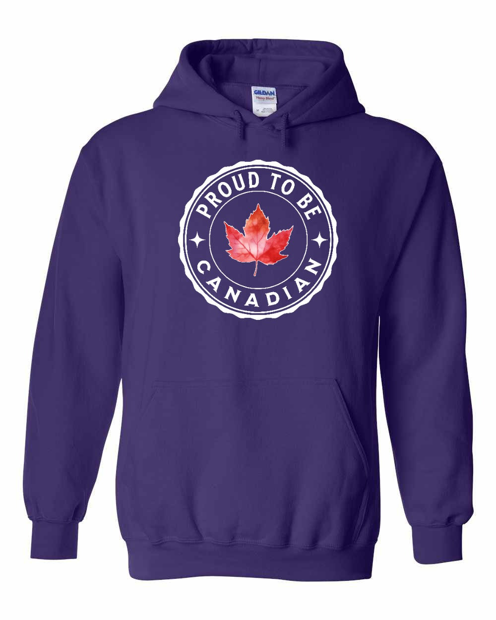 Proud to be Canadian leaf Full Front Pullover Hoodie