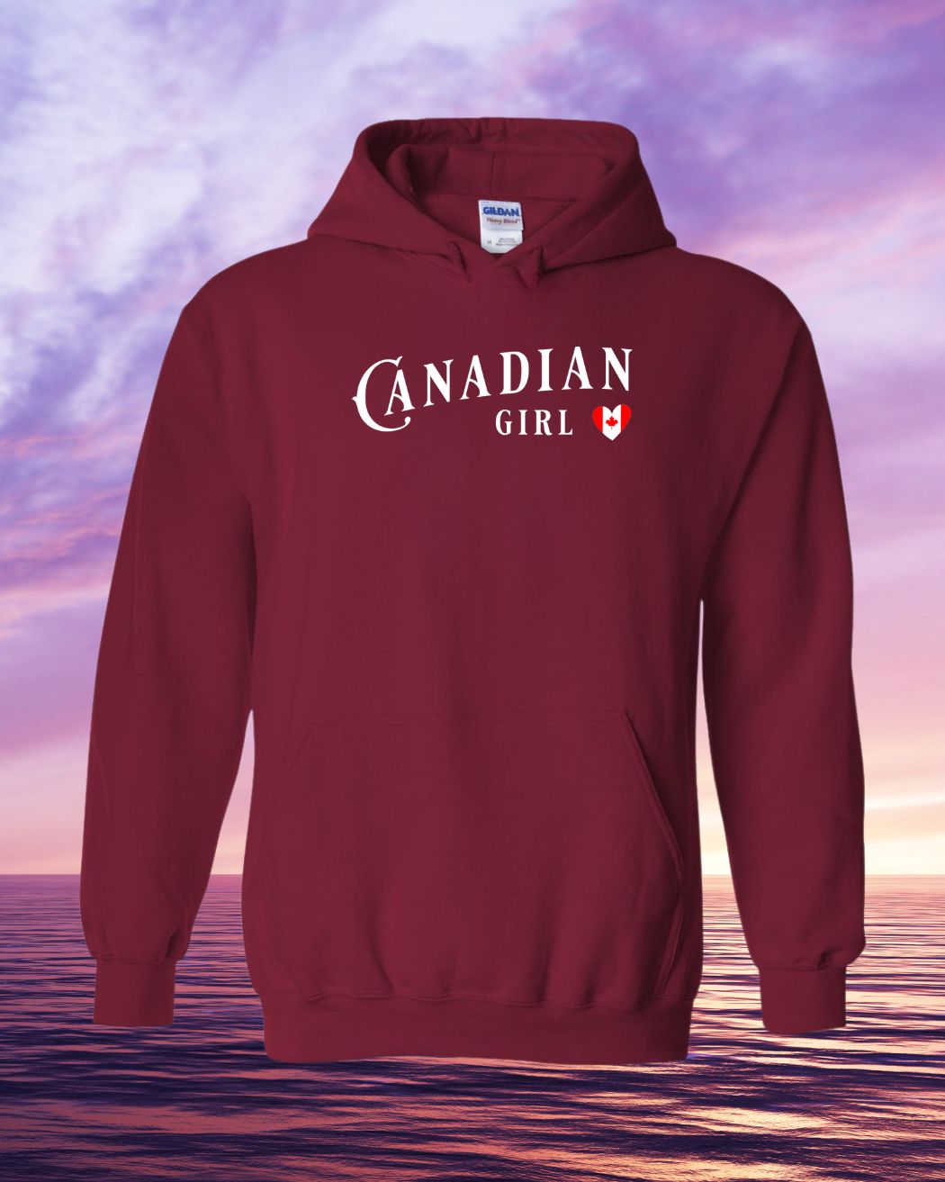 Canadian Girl Heart Hoodie
