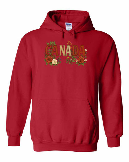 Canada Flowers Full Pullover - Gildan Canada (sewn Internationally)