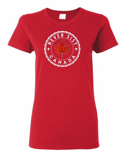 Never 51st Leaf Full Front Women's Tee - Gildan Canada (sewn Internationally)