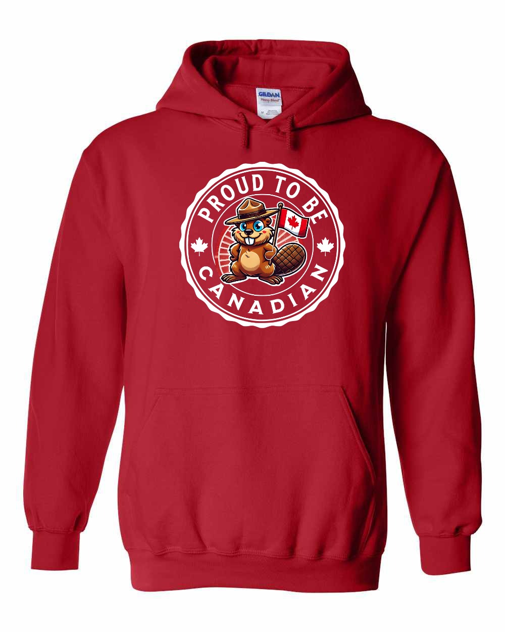 Proud to be Canadian Beaver Full Pullover - Gildan Canada (sewn Internationally)