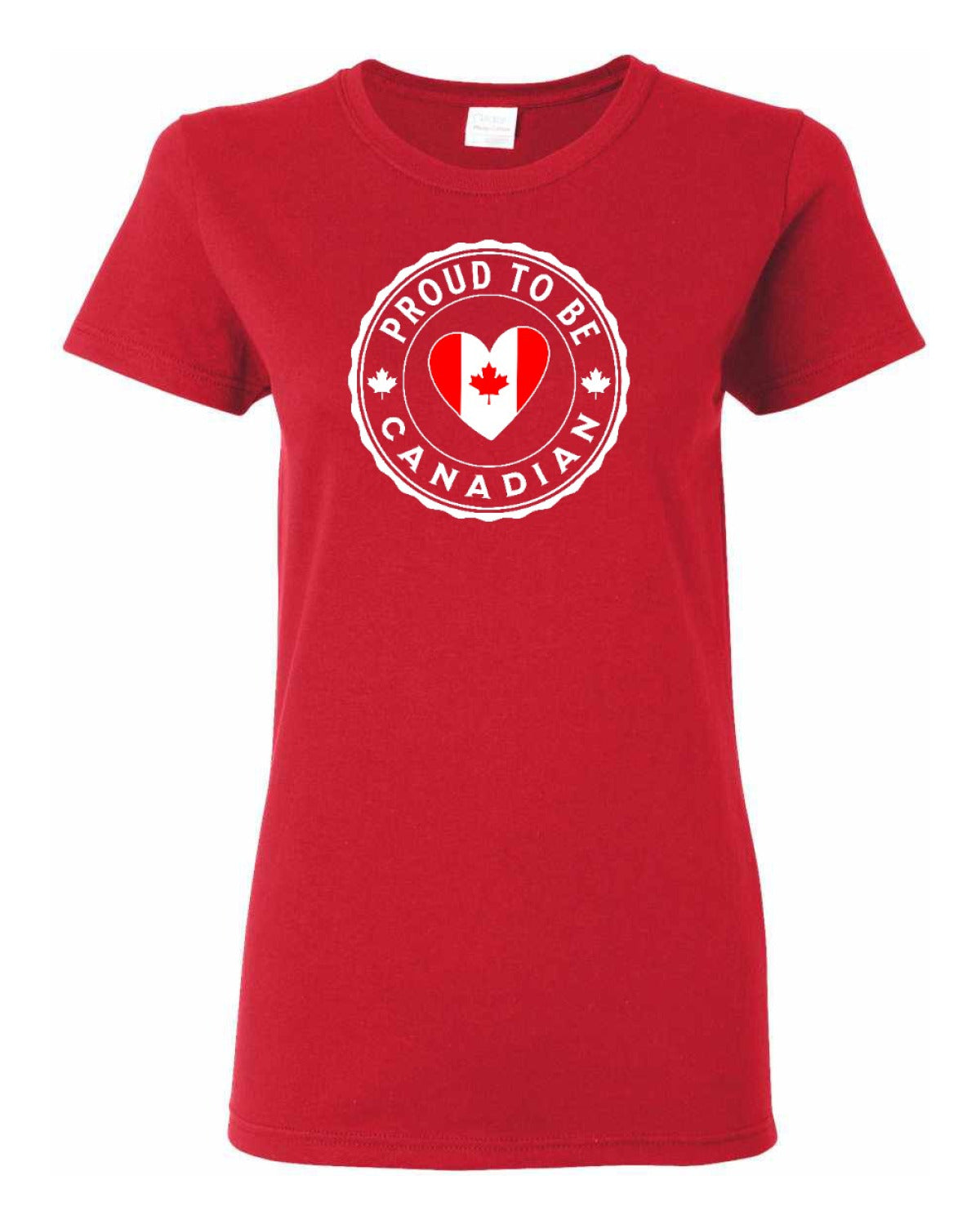 Proud to Be Canadian Heart   Women's Tee