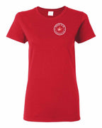 Proud to be Canadian Leaf Left Chest Women's Tee