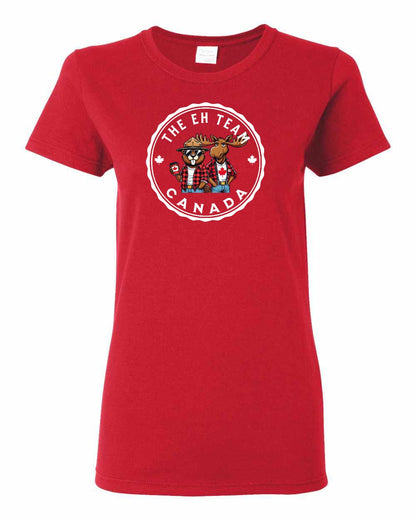 Eh Team! Full Front Women's Tee - Gildan Canada (sewn Internationally)