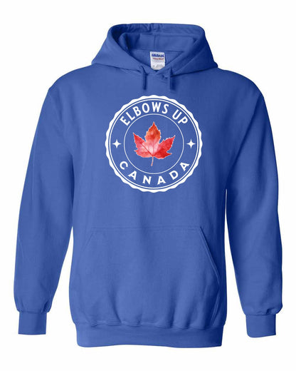 Elbows up Leaf Full Pullover - Gildan Canada (sewn Internationally)