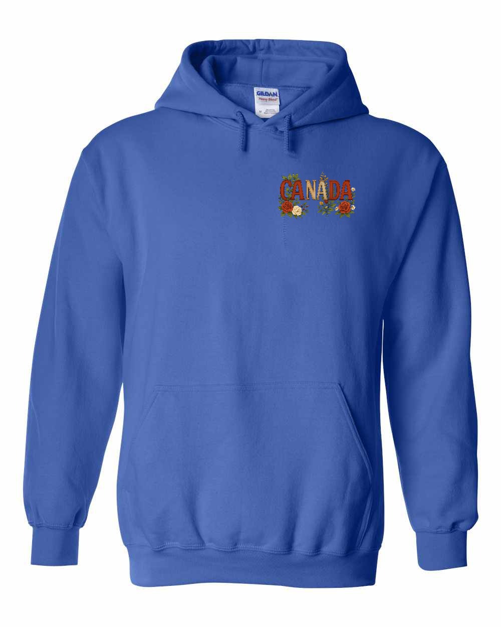 Canada Flowers Left Chest Pullover - Gildan Canada (sewn Internationally)