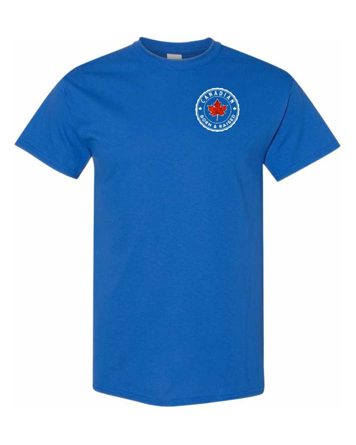 Canadian Born And Raised Left Chest Men's Tee