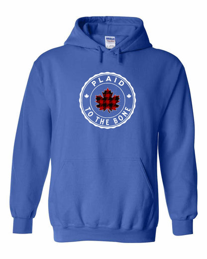 Plaid to the Bone Circle Leaf Full Pullover - Gildan Canada (sewn Internationally)