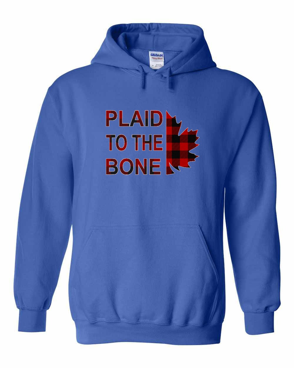Plaid to the Bone Stacked Leaf Full Pullover - Gildan Canada (sewn Internationally)