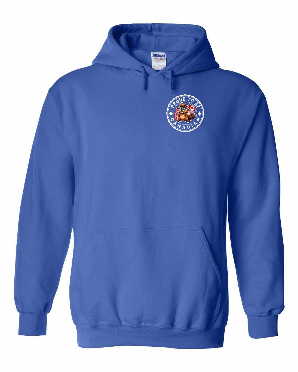 Proud to be Canadian Beaver Left Chest and Back Pullover