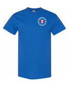 Proud to be Canadian Proud to be Heart Flag Left Chest and Back Men's Tee