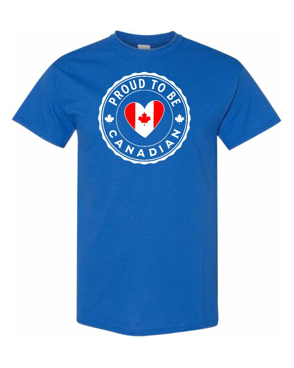 Proud to be Canadian heart flag Full Men's Tee