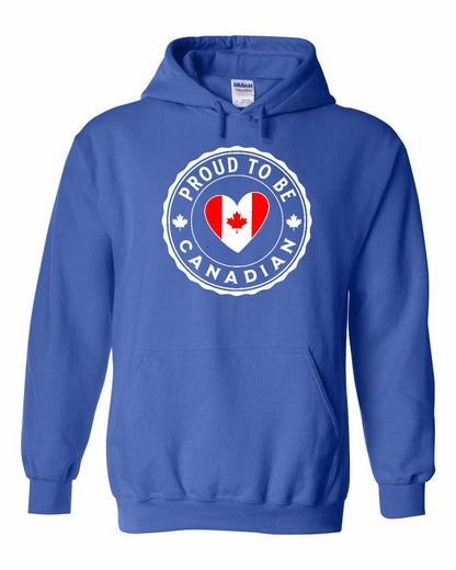 Proud to be Canadian Heart Flag Full Pullover - Gildan Canada (sewn Internationally)