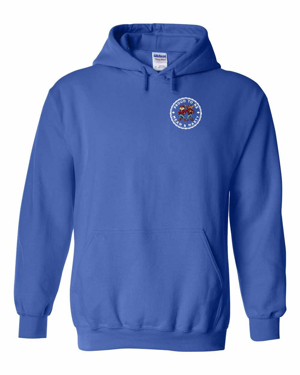 Proud Mean & Nasty Beaver and Moose Left Chest and Back Pullover - Unisex